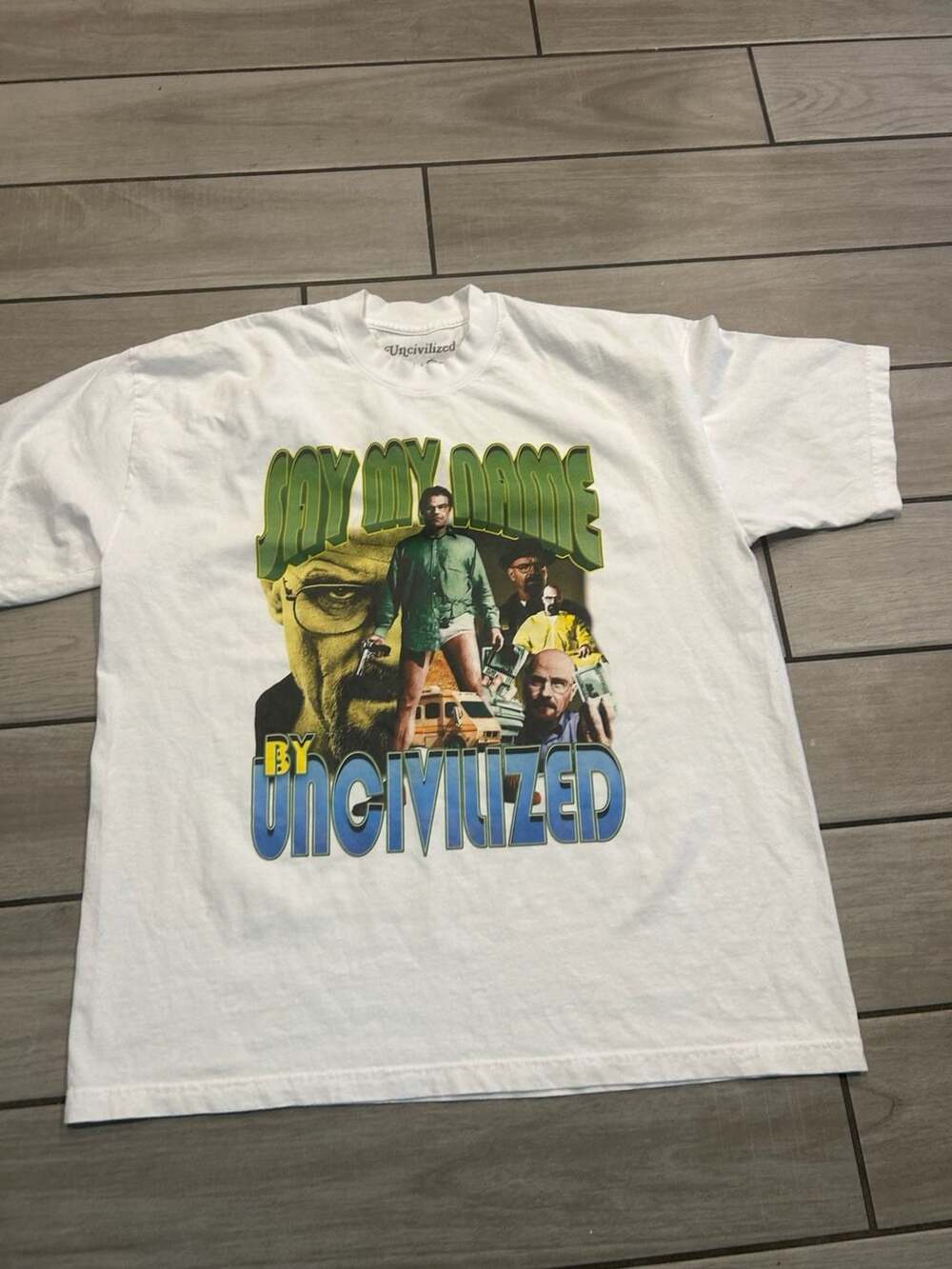 Uncivilized 'Say My Name' Breaking Bad T-Shirt, Size XL